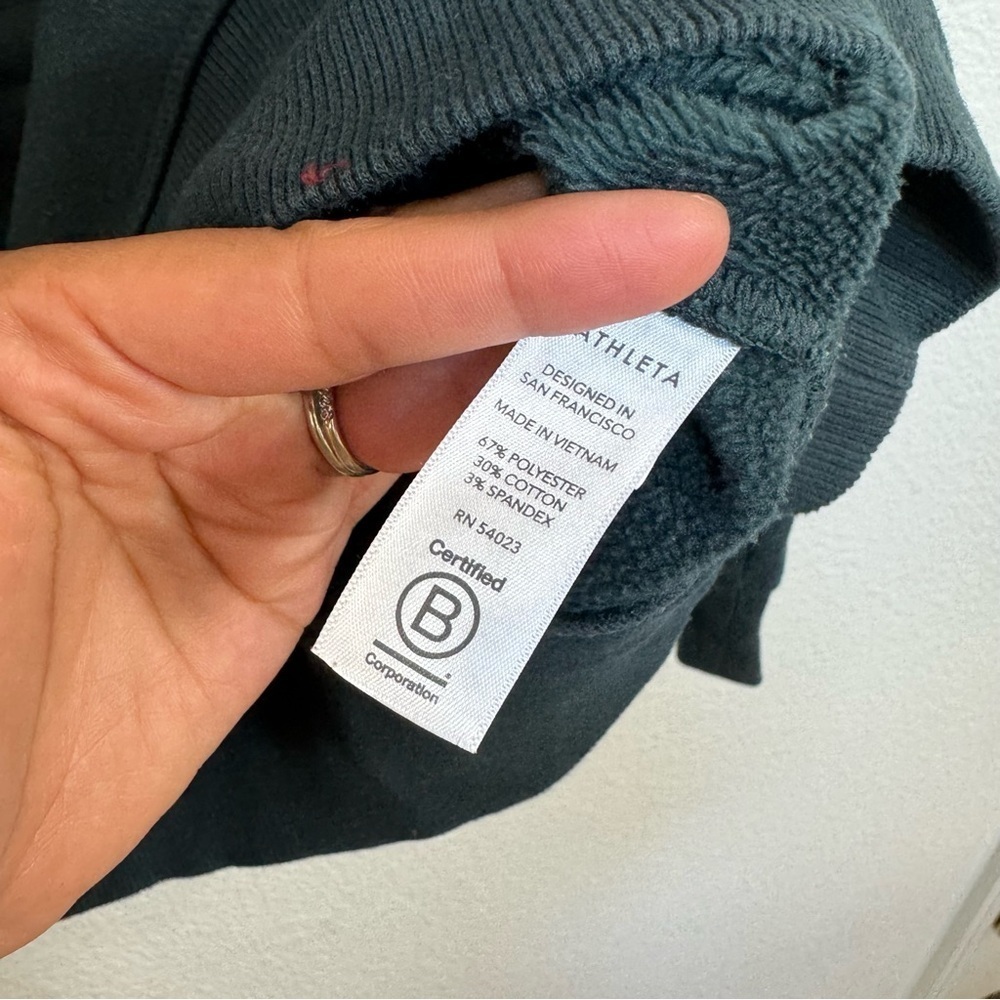 Athleta- Cozy Karma 1/4 Pull Over Sweater XS - Picture 4 of 5